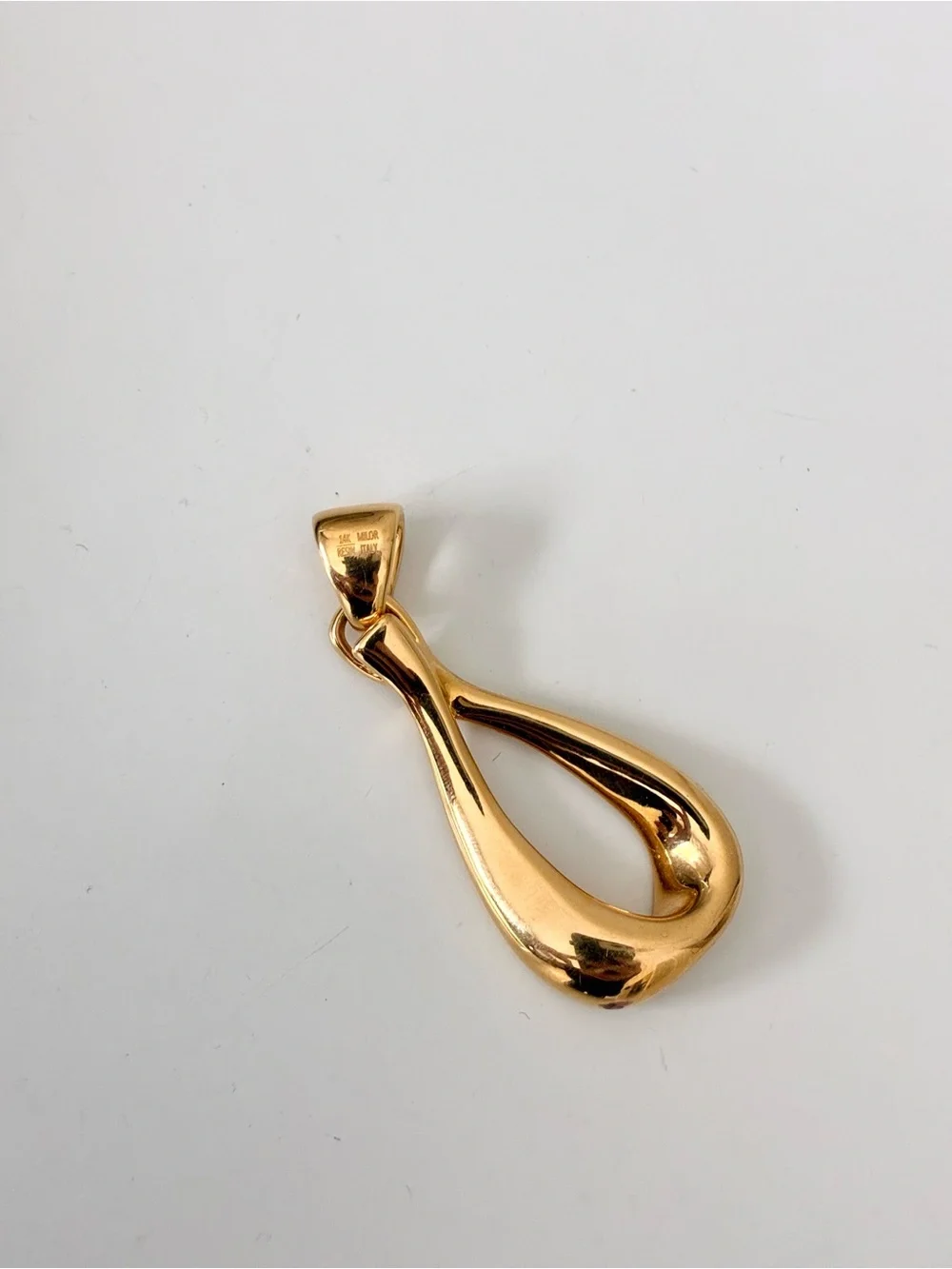 Milor 14k Gold Resin Infinity Pendant, Milor Italy